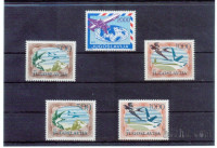 Jugoslavija 1985 + 1988 nežigosane letalske frankovne znamke