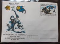 JUGOSLAVIJA 2002 Vaterpolo FINA cup Beograd  pismo celina  MNH