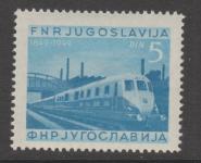 Jugoslavija leto 1949 - 100 LET ŽELEZNICE V JUGOSLAVIJI