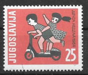 JUGOSLAVIJA TEDEN OTROKA ČISTA ZNAMKA - PGROSELJ