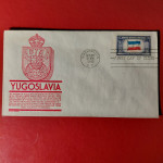 KOVERTA PRVI DAN ZDA ZA JUGOSLAVIJO 1943