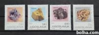 minerali, kristali - Jugoslavija 1980 - Mi 1849/1852 - čiste (Rafl01)