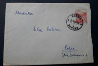 Pismo Celina Jugoslavija Jablanica žig Kamnik Koper 1960