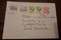 Pismo Celina  Jugoslavija Poštna kočija žig Radomlje  1989