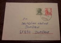 Pismo Celina  Jugoslavija Vršac žig Boštanj 1982