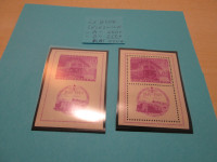 PRODAM 2X BLOK JUGOSL A-B- ZOBČ-REZAN--TEMA ŽELEZNICE 1949 ČISTO