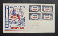 Prodam kuverto prvi dan 1943 Jugoslavija