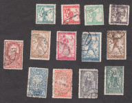 SHS Slovenija 1919/20 - papir B (bel, gladek), knjigotisk, žigosane