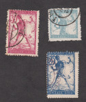 SHS Slovenija 1919 - papir B in A (25 vin), kamnotisk, žigosane