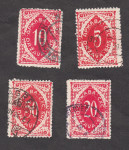 SHS verigarji 1920 - portovne znamke, papir B (bel, gladek)