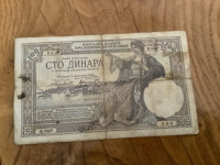 100 dinarjev  iz leta 1929  Kraljevina Jugoslavije začetna serija