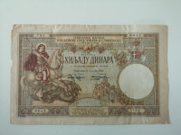 1000 Dinarjev 1920 Kraljevina SHS