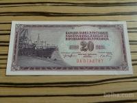 Jugoslavija 20 dinarjev 1974 - ozek A - UNC