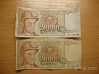 20.000 DINARJEV 1.V.1987 SFRJ