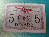 5 dinarjev, 20 kron 1919 SHS