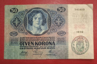 AVSTROOGRSKA 50 KRONEN Z ŽIGOM IZ SHS