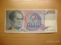 5000.dinarjev SFRJ Josip Broz Tito 1892-1980
