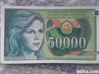 50000 dinarjev 1.V.1988