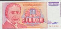 BANKOVEC ser. ZA 50000000 DIN (JUGOSLAVIJA) aUNC.1993