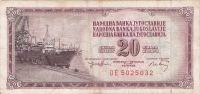 BANKOVEC  20 dinarjev  1974 Jugoslavija