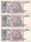 BANKOVCI  5000 dinarjev 1985