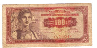 BANKOVEC   100 dinarjev  1955  Jugoslavija