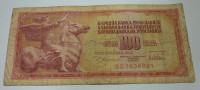 Bankovec 100 Dinarjev 1978 Jugoslavija
