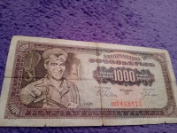 Bankovec za 1000 dinarjev