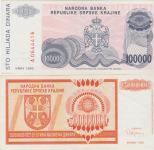BANKOVEC 100000,500000000 DINARA (KNIN HRVAŠKA) 1993.XF