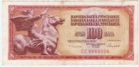 BANKOVEC 100 dinarjev 1986CC Jugoslavija
