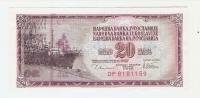 BANKOVEC 20 dinarjev  1978 Jugoslavija