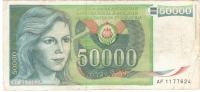 BANKOVEC  50 000 dinarjev   1988  Jugoslavija