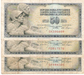 BANKOVEC   50 dinarjev  1968 (6 številk)