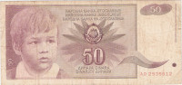 BANKOVEC  50 dinarjev  1990   Jugoslavija