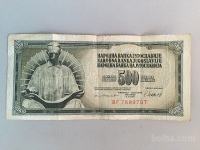 Bankovec 500 DINARJEV 1981