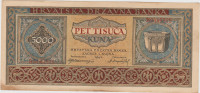 BANKOVEC 5000 KUNA-P13a (NDH - Hrvaška ) 1943,XF/XF++
