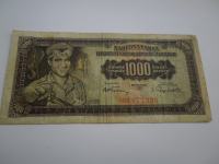 BANKOVEC FR JUGOSLAVIJA 1000 DINARA 1955   2
