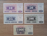 Bosna i Hercegovina 1992, lot bankovcev