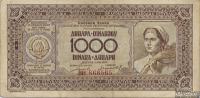 FHRJ bankovec za 1.000 dinarjev