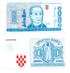 HRVAŠKA-1 KUNA fantazijski bankovec