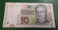 HRVAŠKA 10 kuna 2001 serija AR iz obtoka