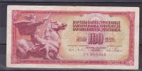 JUGOSLAVIJA - 100 dinara 1965 barok serija FV