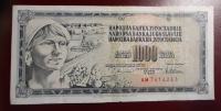 JUGOSLAVIJA 1000 dinara 1978 ozke črke serija AM