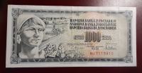 JUGOSLAVIJA 1000 dinara 1978 široke črke serija AU