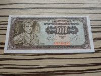 Jugoslavija 1000 dinarjev 1963 - UNC