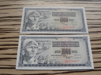 Jugoslavija 1000 dinarjev 1981 ZA ali ZB
