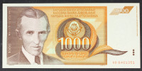 Jugoslavija 1000 dinarjev 1990 - AB - UNC