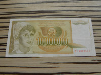 Jugoslavija 1000000 dinarjev 1989