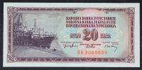 Jugoslavija 20 dinarjev 1974 - DK - 7 številk - UNC