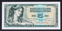 Jugoslavija 5 dinarjev 1968 - DA - UNC
